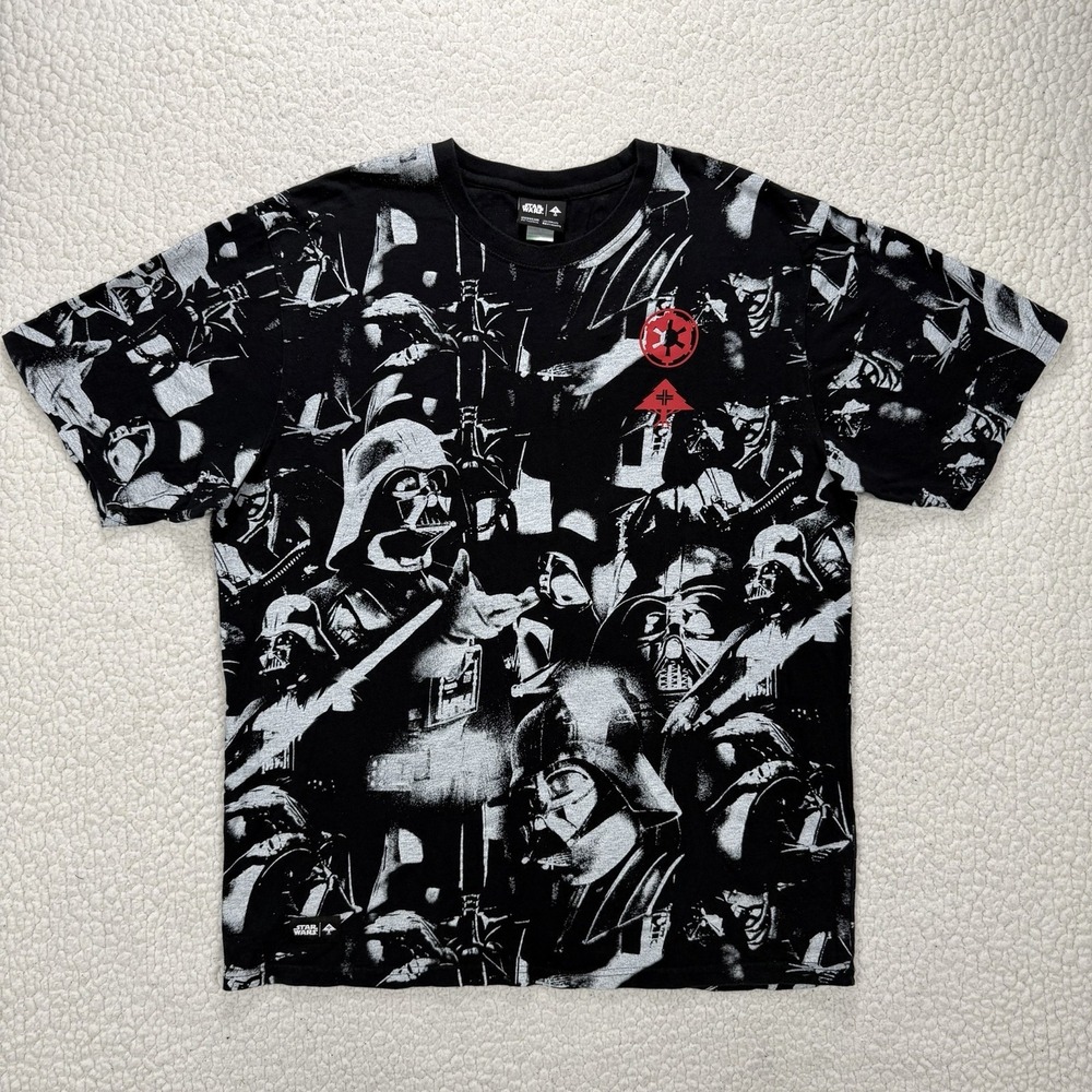 Star Wars Darth Vader All‎ Over Graphic Shirt Men's M Black Empire Streetwear